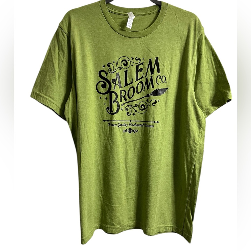 Salem Broom Company Halloween Graphic Tee on Bella Canvas Tag